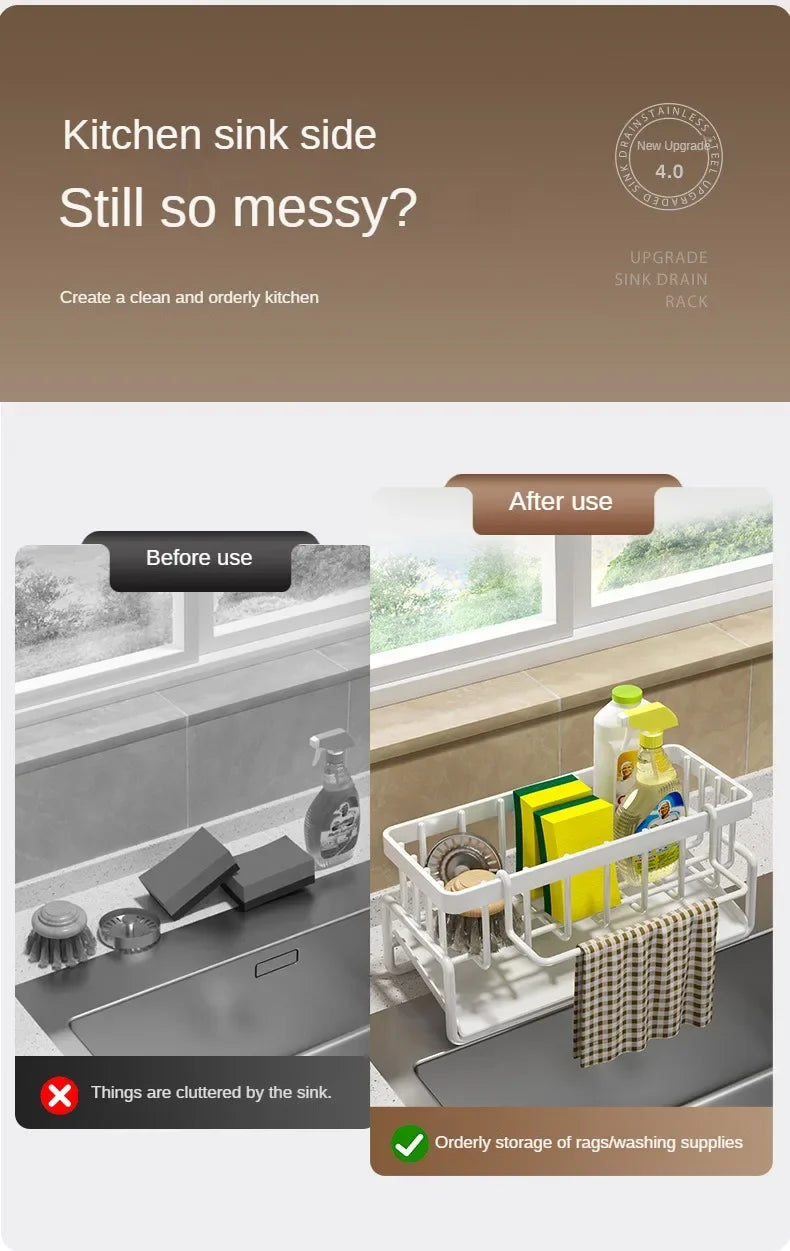 Kitchen Shelf Rag Storage